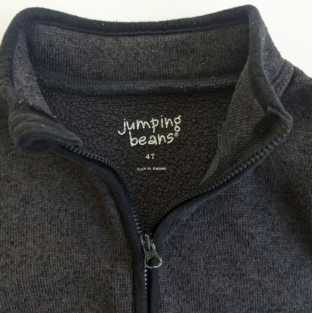Jumping Beans Zip Up Mock Neck Fleece 4T